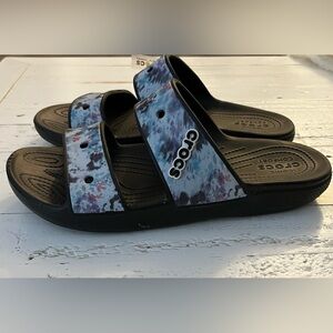 CROCS Iconic Comfort Tie Dye Sandals Mens Size 10 Women’s Size 12 New